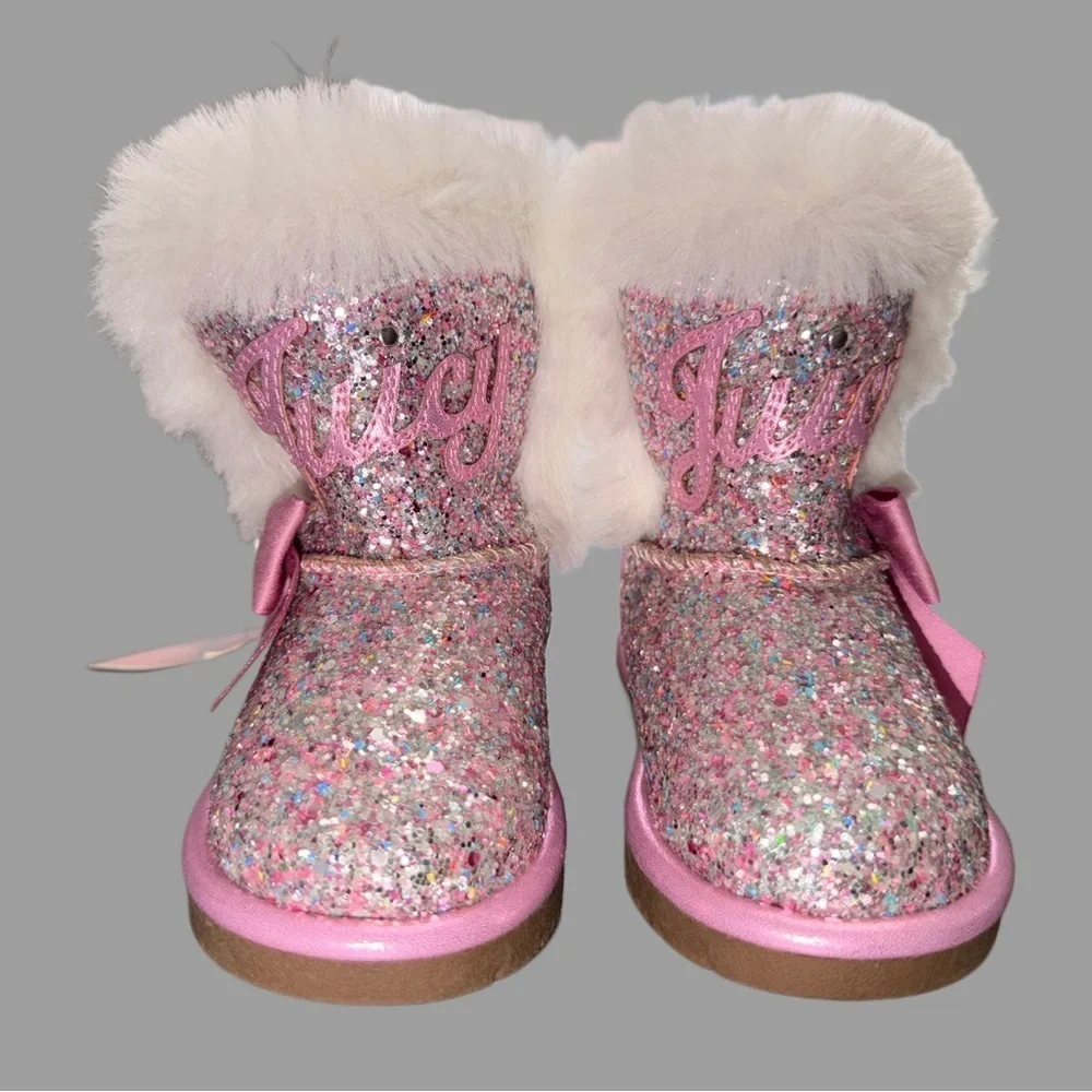 Juicy Couture Toddler Boots | Size 5 | Pink Glitter | New With Tags